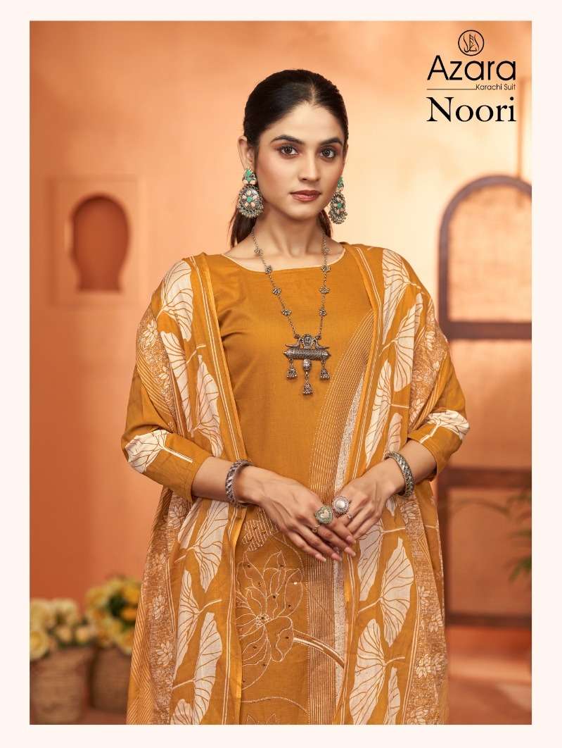 AZARA NOORI BY RADHIKA FASHION 46001 TO 46004 SERIES DESIGNER COTTON DRESSES-00011