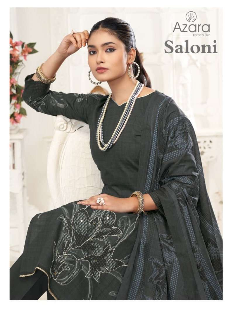 AZARA SALONI BY RADHIKA FASHION 1001 TO 1004 SERIES DESIGNER COTTON DRESSES-00011