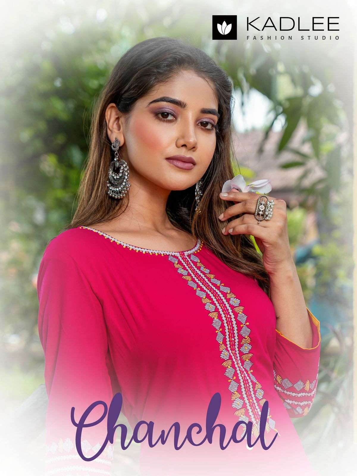CHANCHAL BY KADLEE 1001 TO 1006 SERIES FANCY RAYON PRINT KURTIS-00014