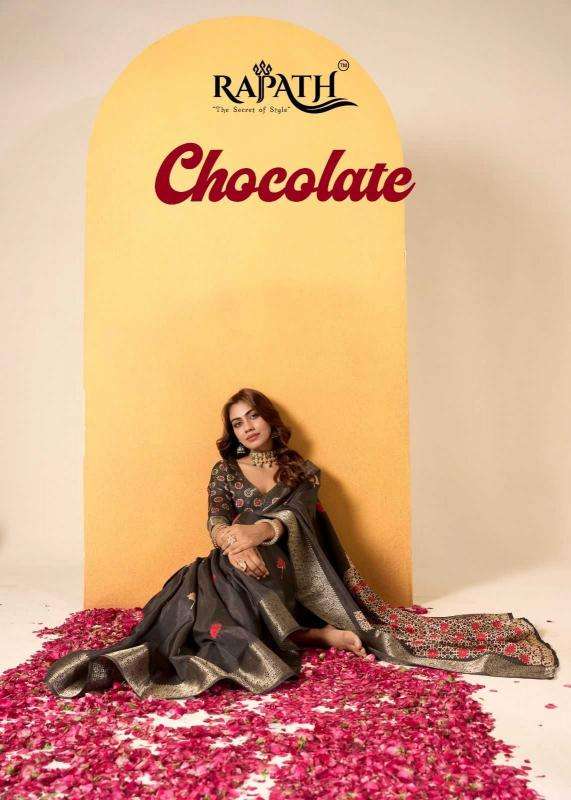 CHOCOLATE BY RAJPATH 940001 TO 940006 SERIES PURE DOLA SILK SAREES-00004