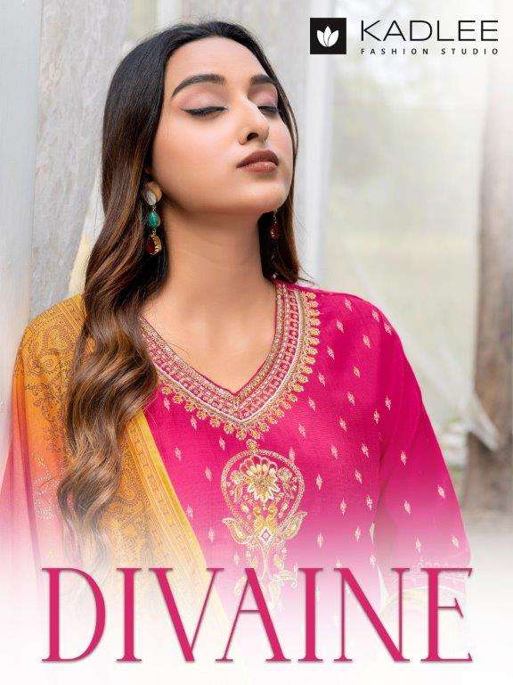 DIVAINE BY KADLEE 1001 TO 1006 SERIES PURE FANCY VETICAN FOIL PRINTED DRESSES-00014
