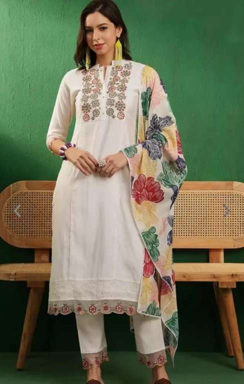 DN-416 COLOURS BY ASLIWHOLESALE DESIGNER PURE ROMAN SILK DRESS-00232