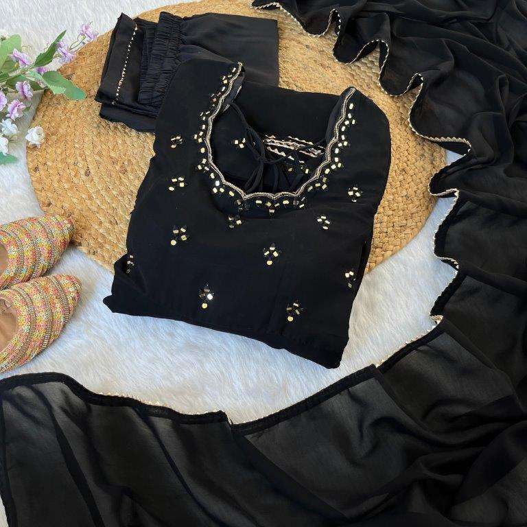 DN-461 COLOURS BY ASLIWHOLESALE DESIGNER PURE GEORGETTE GOWN-00232