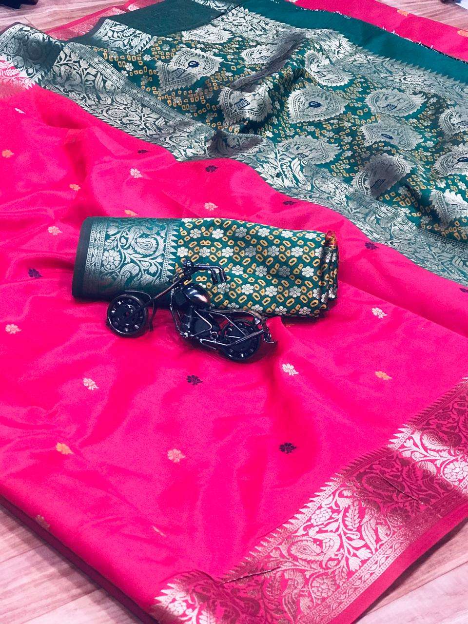 EVERGREEN BY ASLIWHOLESALE DESIGNER PURE BHANARSHI SILK MEBROIDERY SAREES-00230