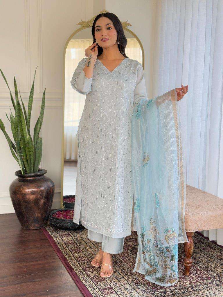 HIMANSHI VOL-751 BY ASLIWHOLESALE DESIGNER FACNY ROMAN SILK PRINT DRESSES-00211