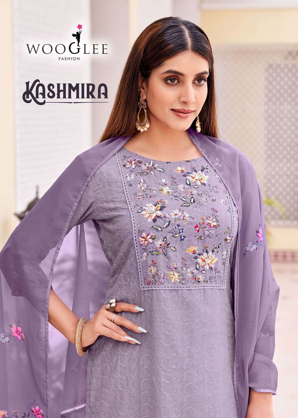 KASHMIRA BY WOOGLEE 1001 TO 1006 SERIES HEAVY COTTON PRINTED DRESSES-00014