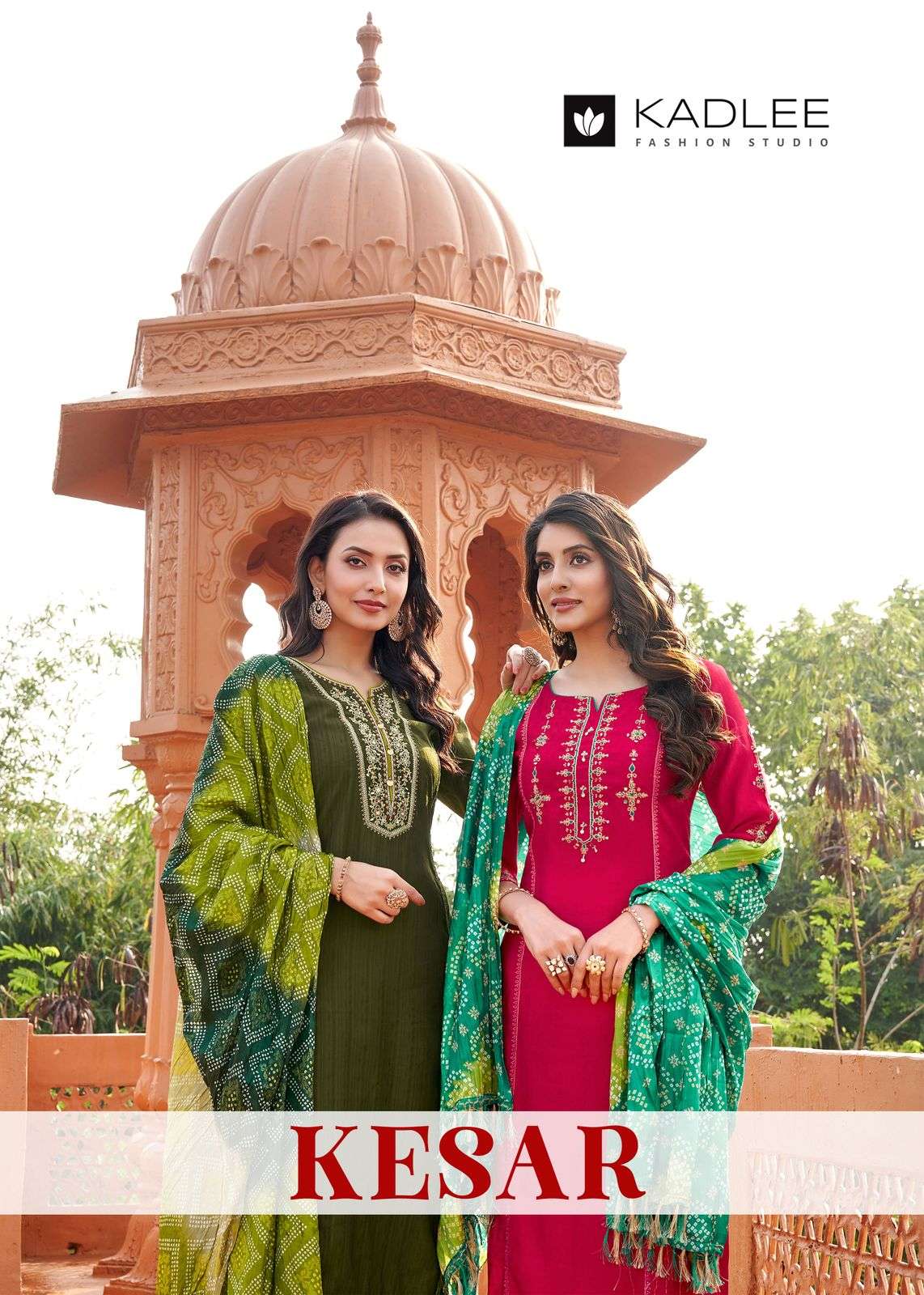 KESAR BY KADLEE 1001 TO 1004 SERIES FANCY VISCOSE WEAVING PRINT DRESSES-00140