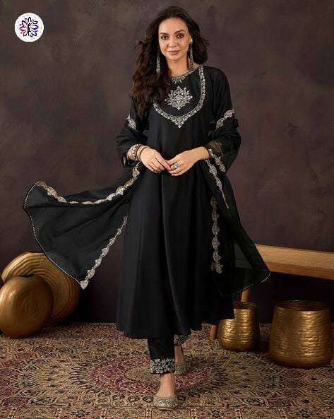 KF-5017 COLOURS BY ASLIWHOLESALE DESIGNER PURE SILK DRESSES-00096