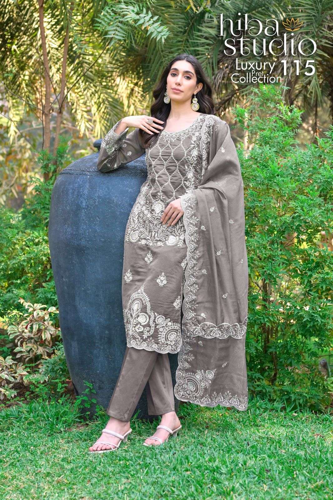 LUXURY PRET COLLECTION VOL-115 BY HIBA STUDIO DESIGNER ORGANZA PAKISTANI DRESSES-00201