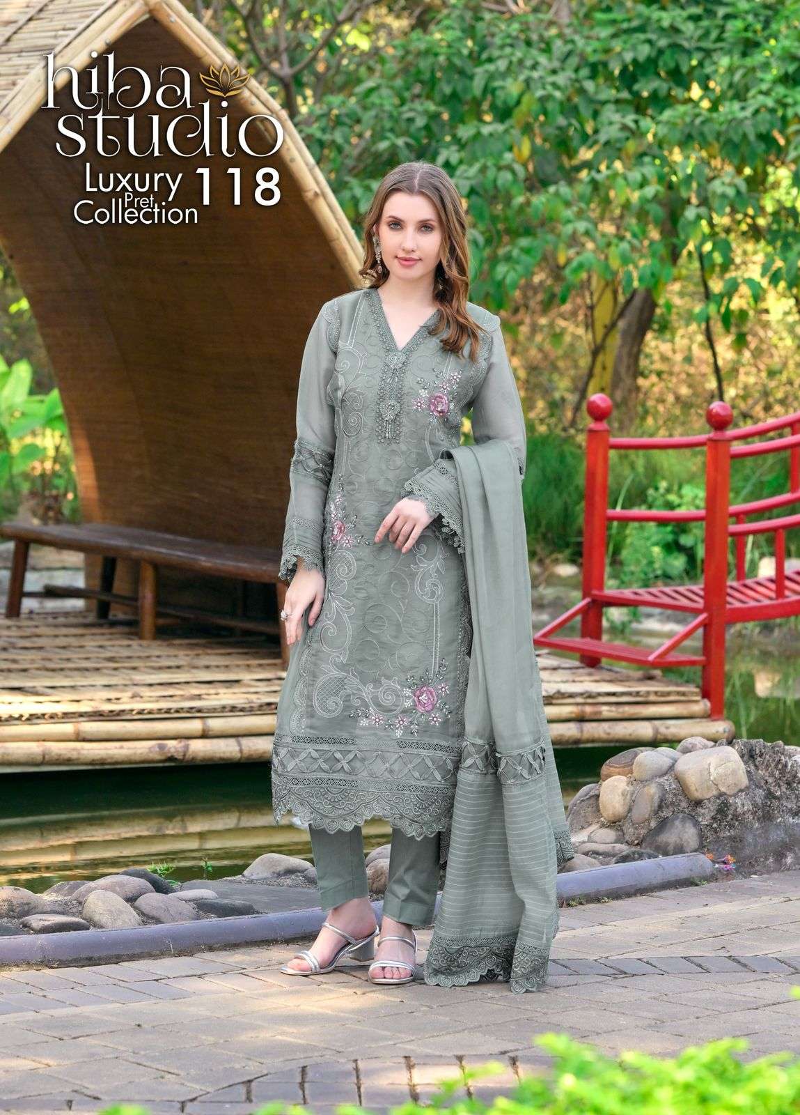 LUXURY PRET COLLECTION VOL-118 BY HIBA STUDIO DESIGNER ORGANZA PAKISTANI DRESSES-00201