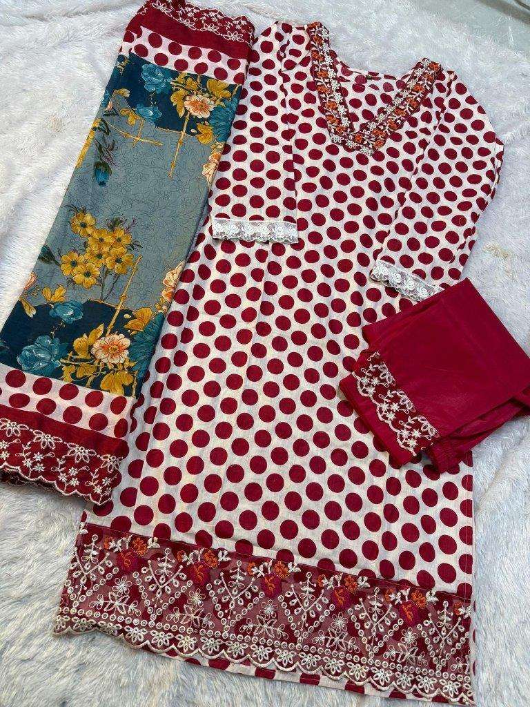 M-1535 NX BY MEHBOOB TEX HEAVY PURE COTTON HEAVY EMBROIDERED DRESSES-00071