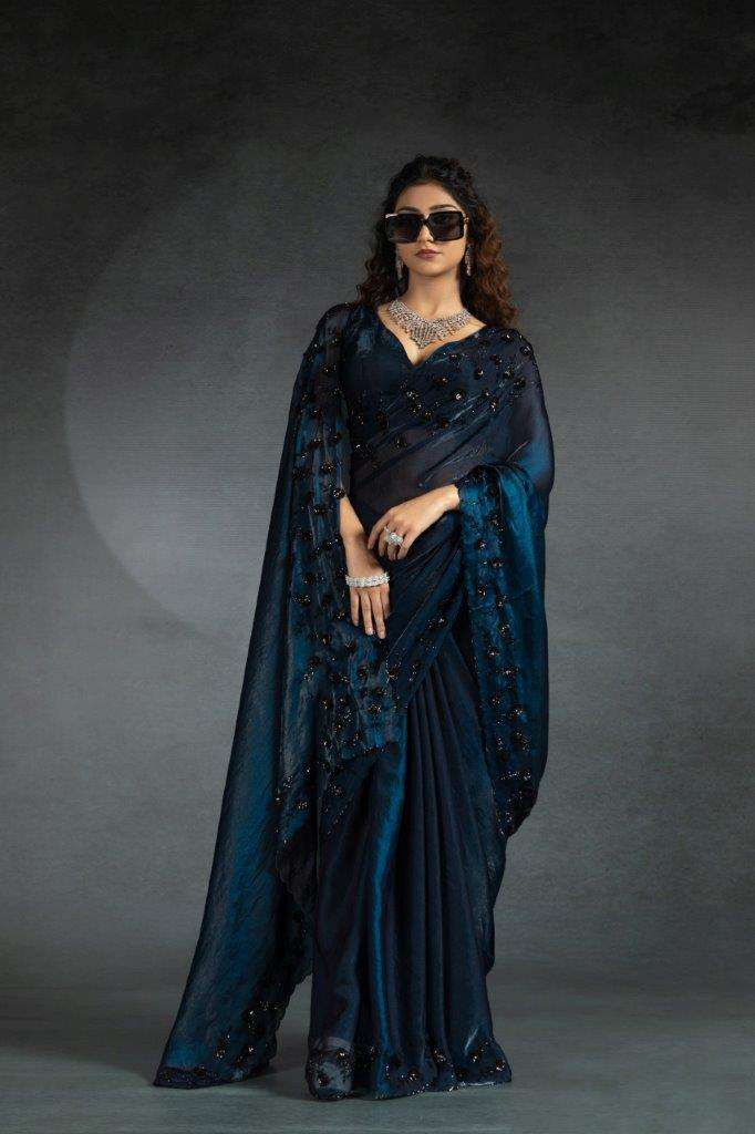 MEHAK 1099 NX BY MEHAK SAREES TWO TONE FANCY SATIN SILK WORK SAREES-00137