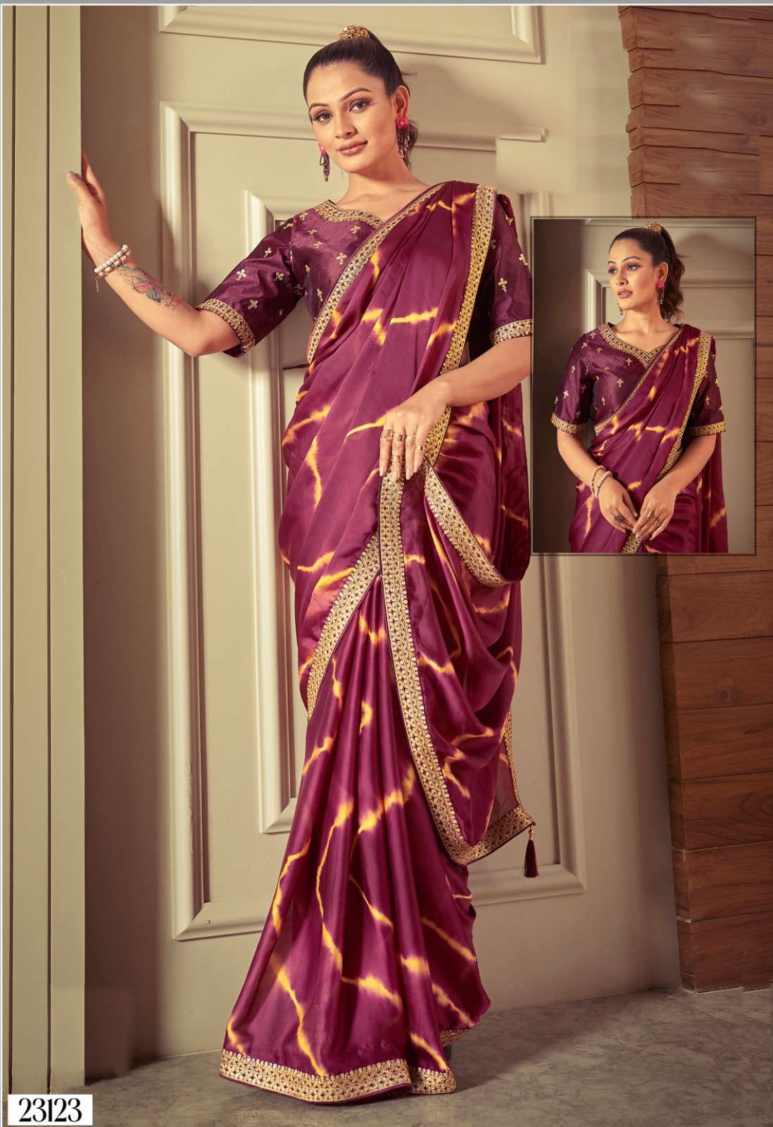 MOHMANTHAN ONE MINUTE SAREE BY ASLIWHOLESALE DESIGNER PURE SILK LYCRA SAREES-00276
