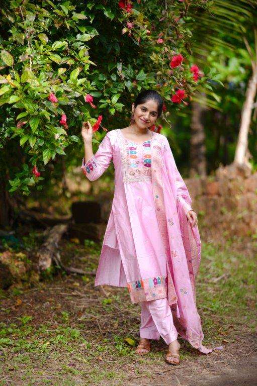 MONICA VOL-92 BY ASLIWHOLESALE DESIGNER PURE SILK EMBROIDERY DRESSES-00231