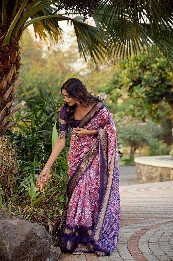 MUKUNDA BY SR DESIGNER 1001 TO 1010 SERIES SOFT SELF SILK PRINTED SAREES-00004