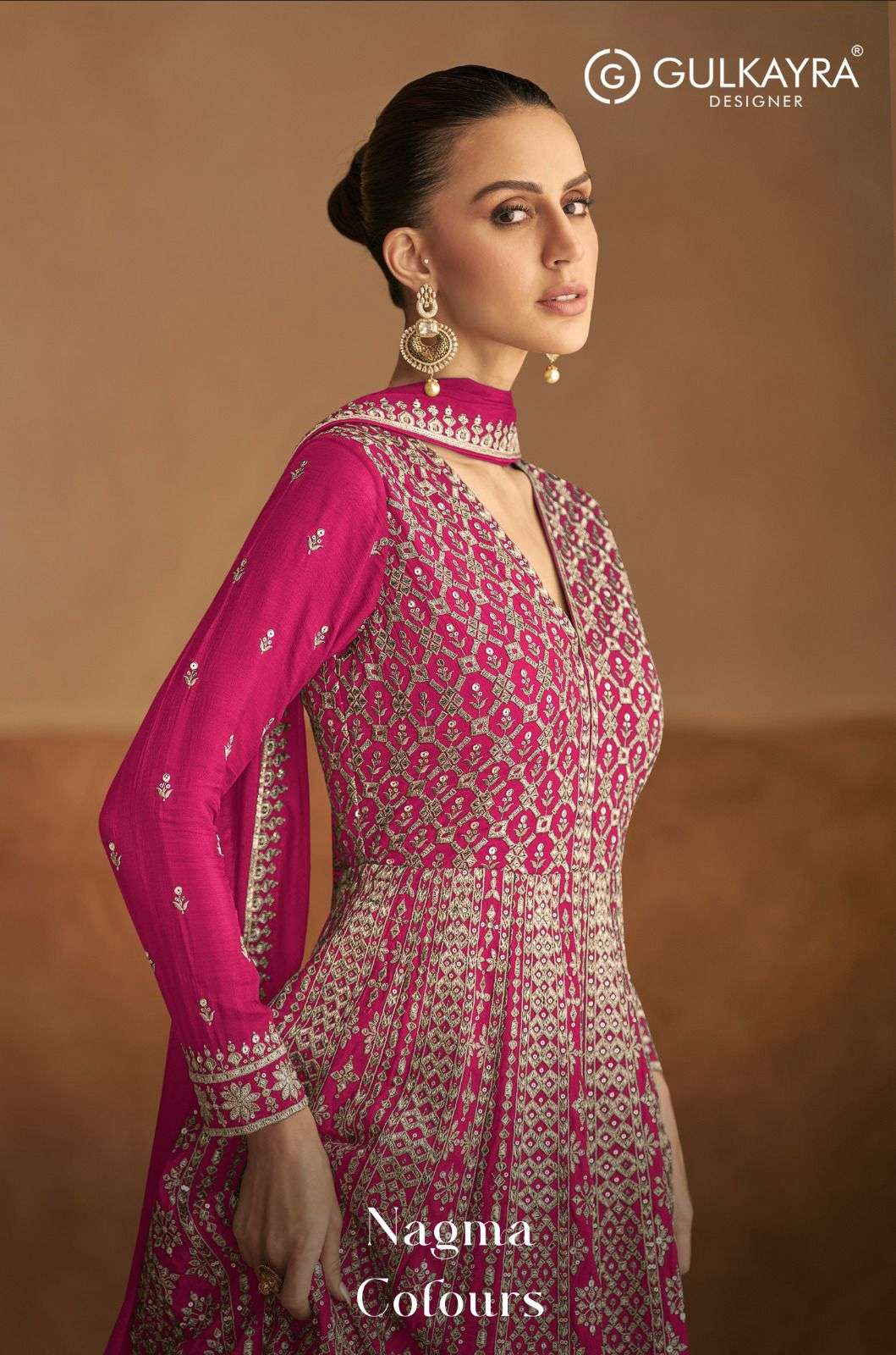 NAGMA BY GULKAYRA 7510-E TO 7510-F DESIGNER REAL CHINON WORK DRESSES-00150