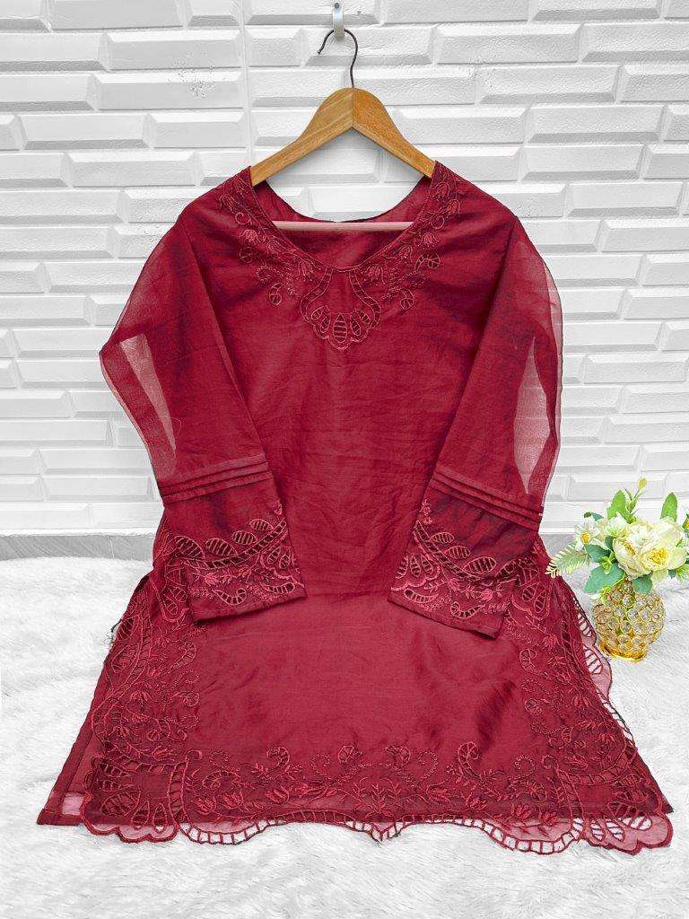 NS 116 COLOURS BY NISHBAT STUDIO ORGANZA EMBROIDERY PAKISTANI DRESSES-00204