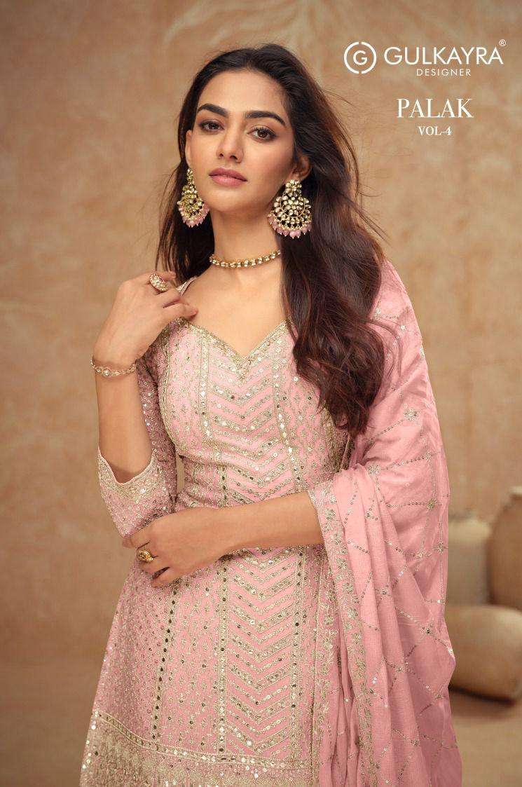 PALAK VOL-04 BY GULKAYRA DESIGNER REAL CHINON HEAVY WORK DRESSES-00028
