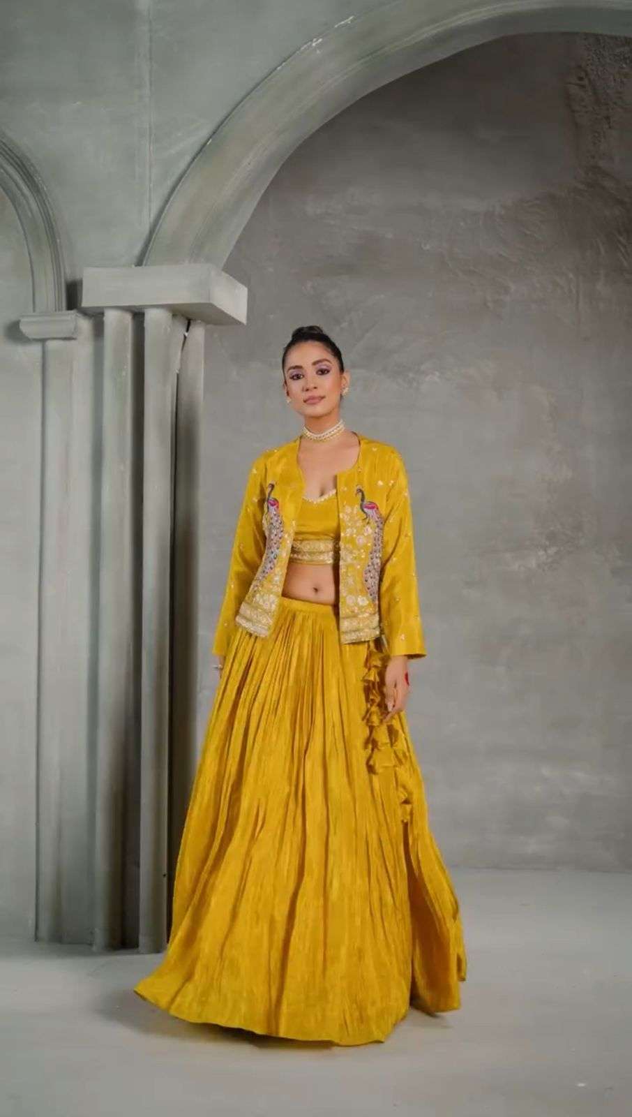 PC-495 HIT DESIGN BY ASLIWHOLESALE DESIGNER FANCY CHINON KALAMKARI LEHENGAS-00045