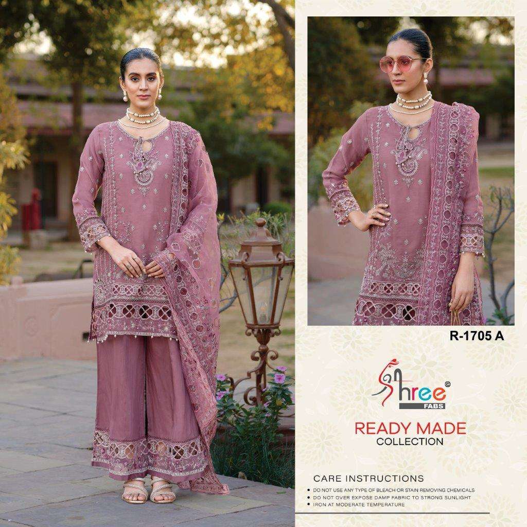R-1705 COLOURS BY SHREE FABS DESIGNER JIMMY SILK EMBROIDERY PAKISTANI DRESSES-00011