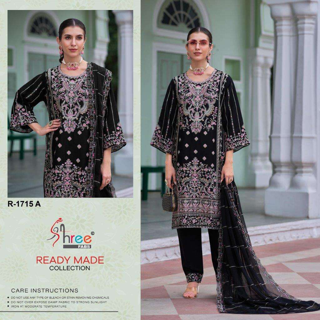 R-1715 COLOURS BY SHREE FABS HEAVY EMBROIDERED SILK PAKISTANI DRESSES-00011