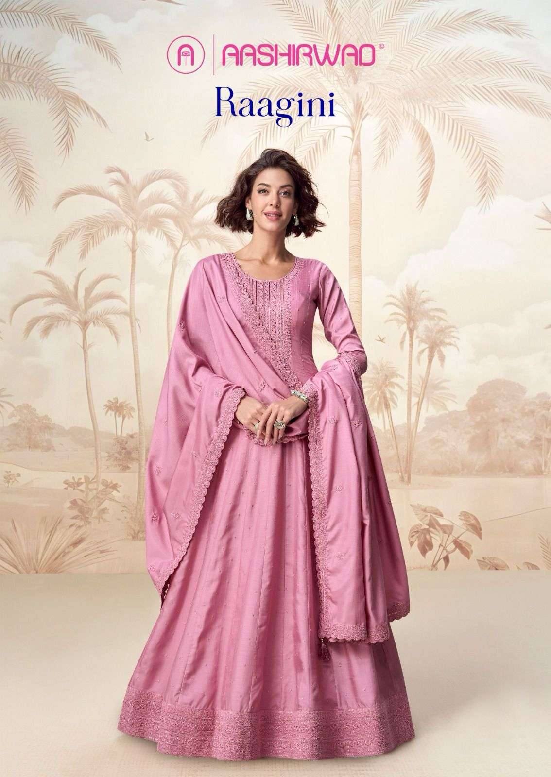 RAAGINI BY AASHIRWAD CREATION 10229 TO 10233 SERIES DESIGNER SILK DRESSES-00150