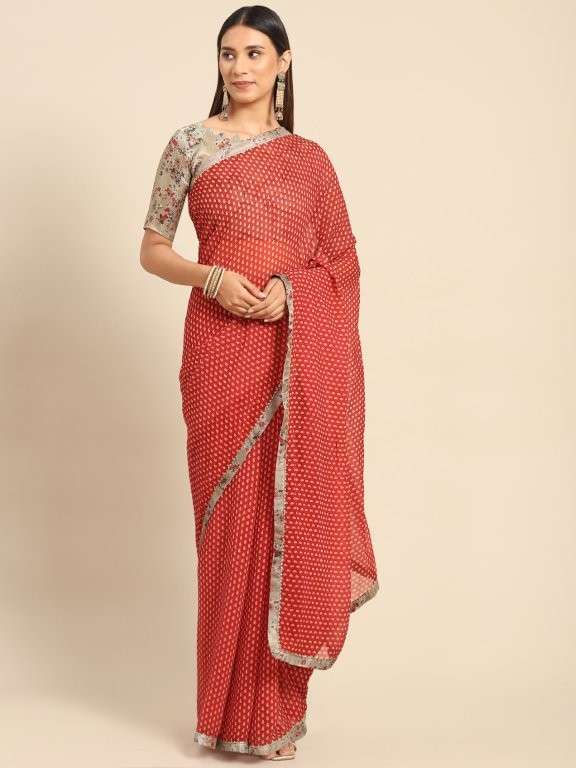 RED CARPET COLLECTION VOL-2 BY ENSTINKT PURE GEORGETTE DESIGNER SAREES-00177