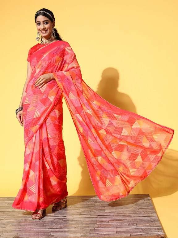 RED CARPET COLLECTION VOL-3 BY ENSTINKT PURE GEORGETTE DESIGNER SAREES-00177