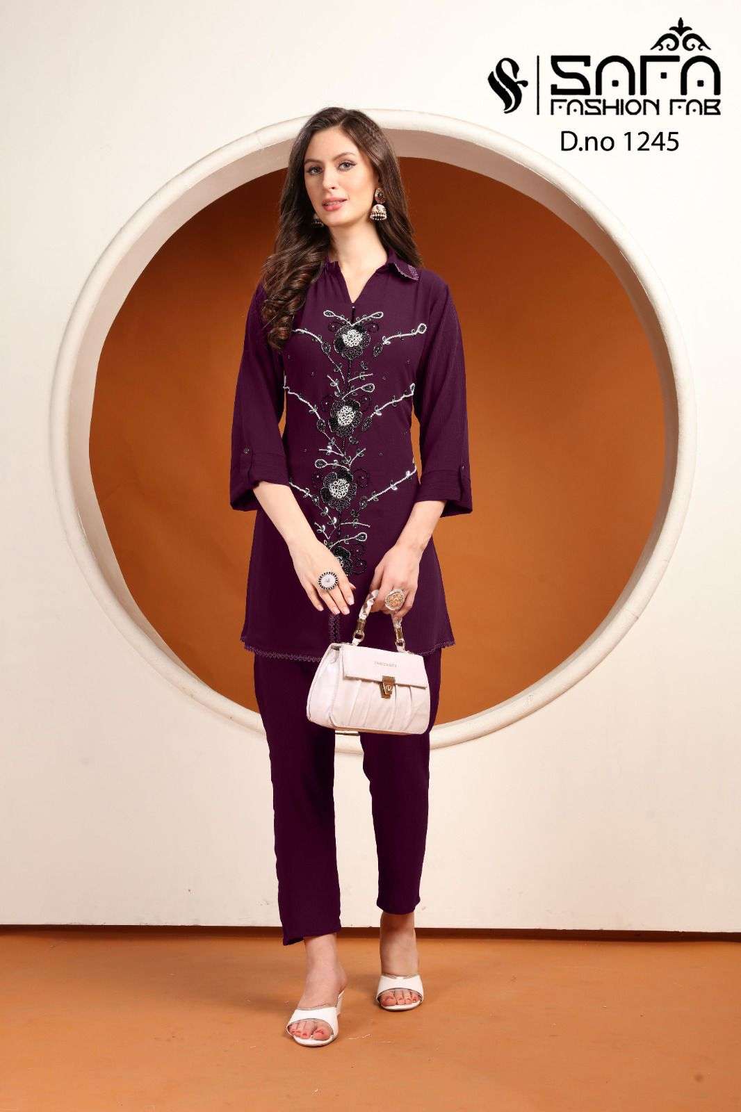 SAFA 1245 BY SAFA FASHION HUB FANCY FABRIC STITCHED PAKISTANI CO-ORD SETS-00201