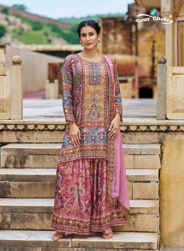 SEERAT BY YOUR CHOICE 1001 TO 1002 SERIES HEAVY PREMIUM CHINON DRESSES-00150