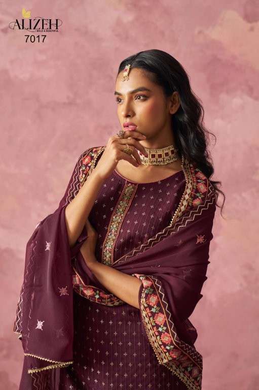 SHAGUN VOL-2 BY ALIZEH PURE GEORGETTE EMBROIDERY DRESS-00001
