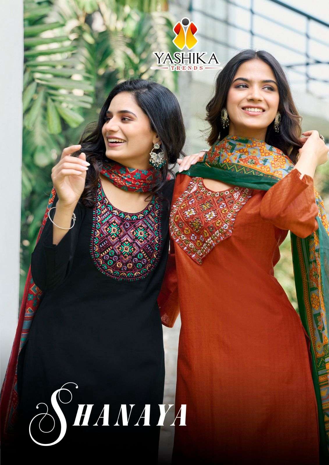 SHANAYA VOL-01 BY YASHIKA TRENDS 1001 TO 1008 SERIES PURE HEAVY COTTON DRESSES