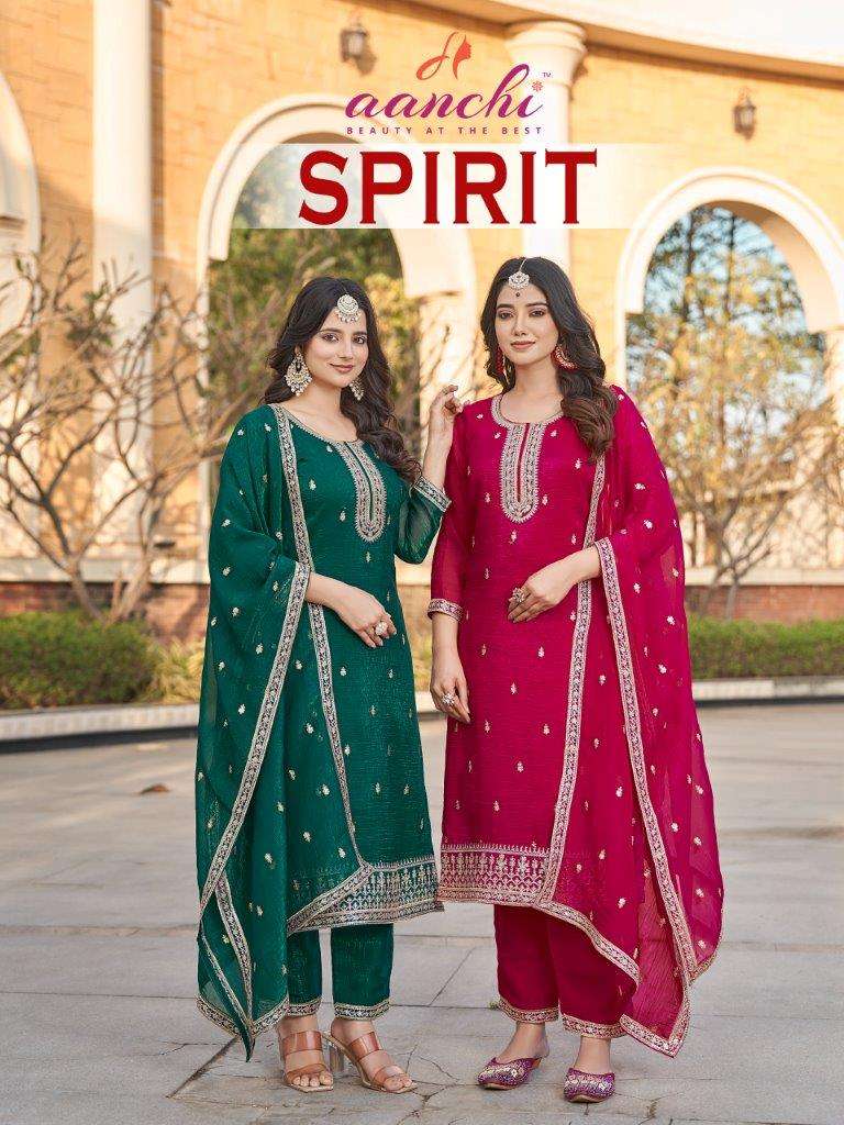 SPIRIT BY AANCHI 1001 TO 1004 SERIES FANCY CRUNCHY PRINT DRESSES-00014