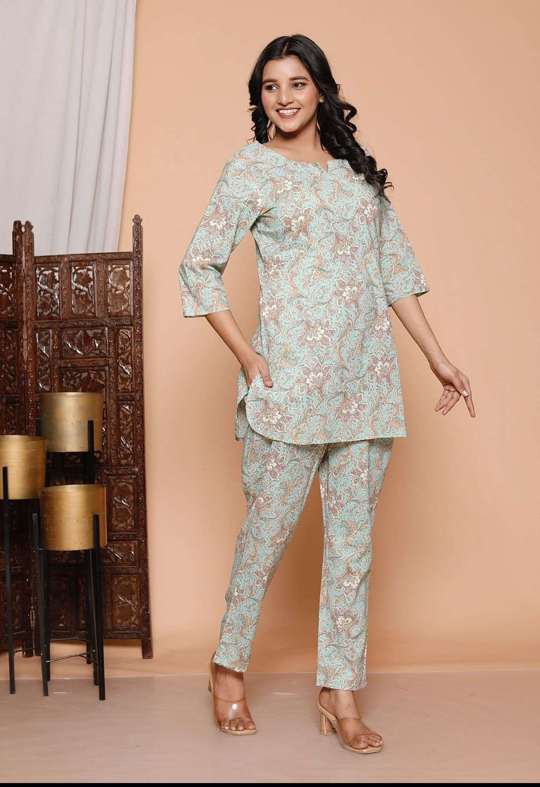 SUMMER COLLECTION VOL-152 BY ENSTINKT DESIGNER FACNY COTTON PRINT CO-ORD-00273