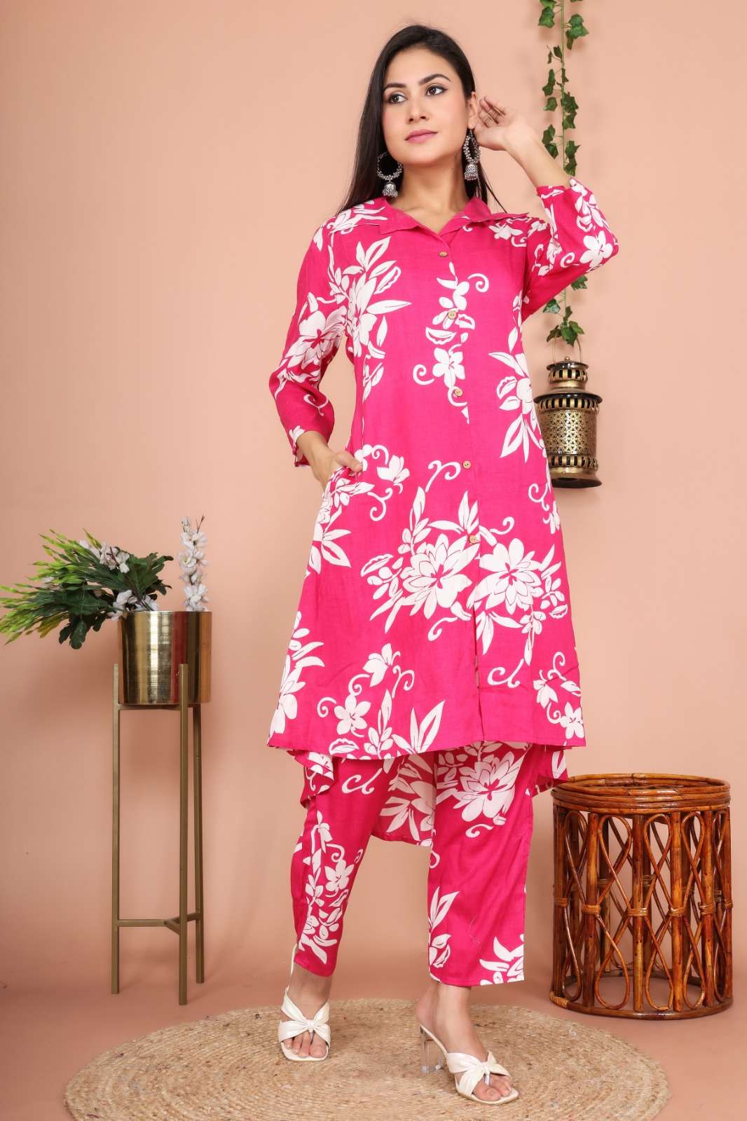 SUMMER COLLECTION VOL-155 BY ENSTINKT DESIGNER FACNY COTTON PRINT CO-ORD SET-00273