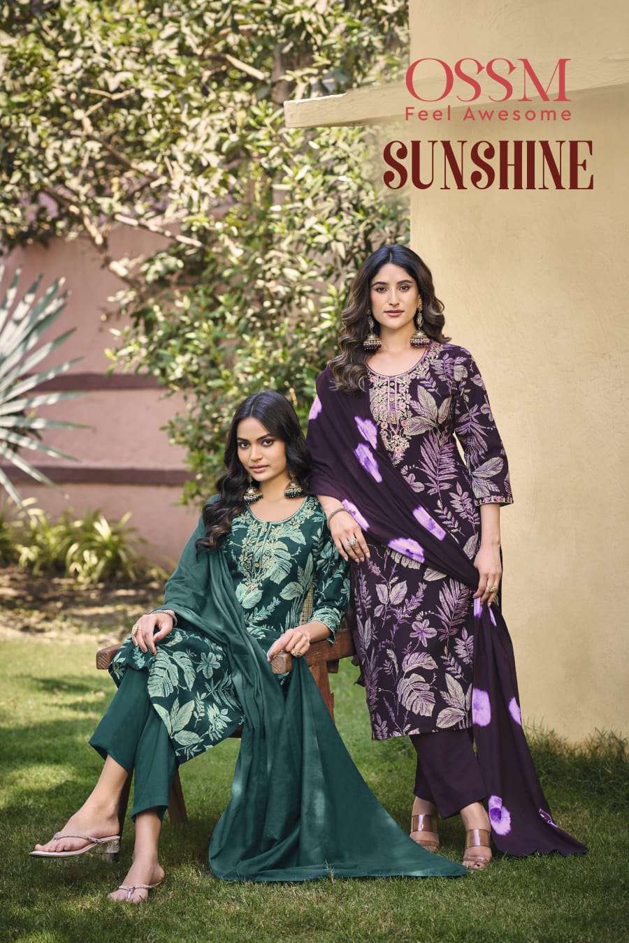 SUNSHINE BY OSSM 101 TO 106 SERIES FANCY PURE COTTON PRINTED DRESSES-00140
