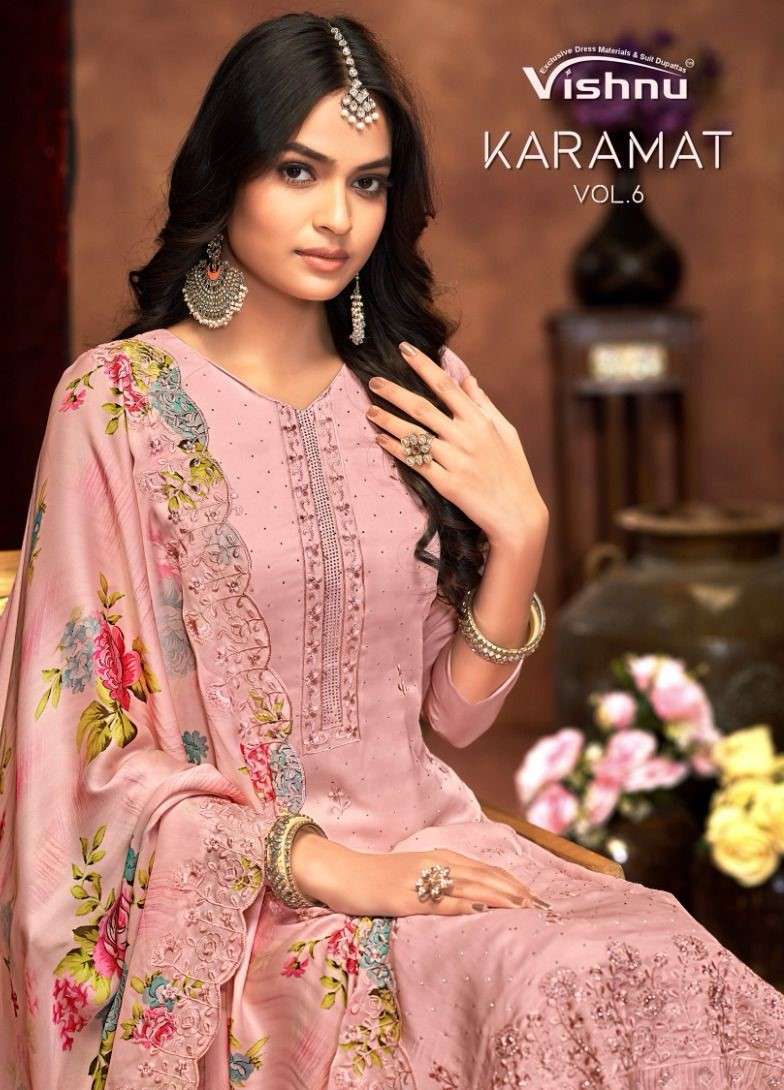 VISHNU KARAMAT VOL-6 BY ALSIWHOLESALE DESIGNER SILK GEORGETTE DRESSES-00011