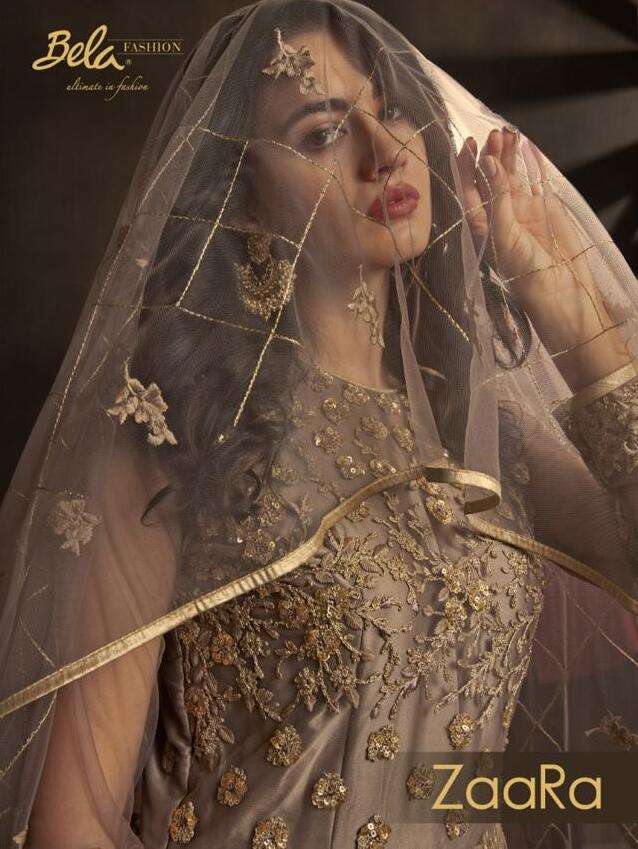 ZAARA NX BY BELA FASHION DESIGNER FANCY PREMIUM NET HEAVY WORK DRESSES-00028
