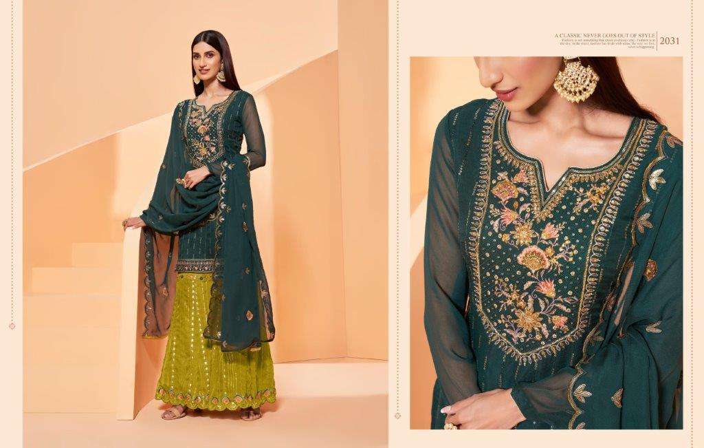 ZAIDA VOL-8 BY ALIZEH DESIGNER 2031 AND 2034 SERIES PURE GEORGETTE DRESSES-00001