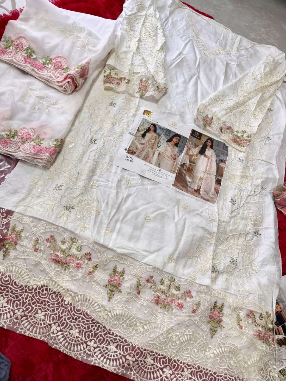 ZIAAZ 837 COLOURS BY ZIAAZ DESIGNS HEAVY COTTON RAYON EMBROIDERED DRESSES-00201