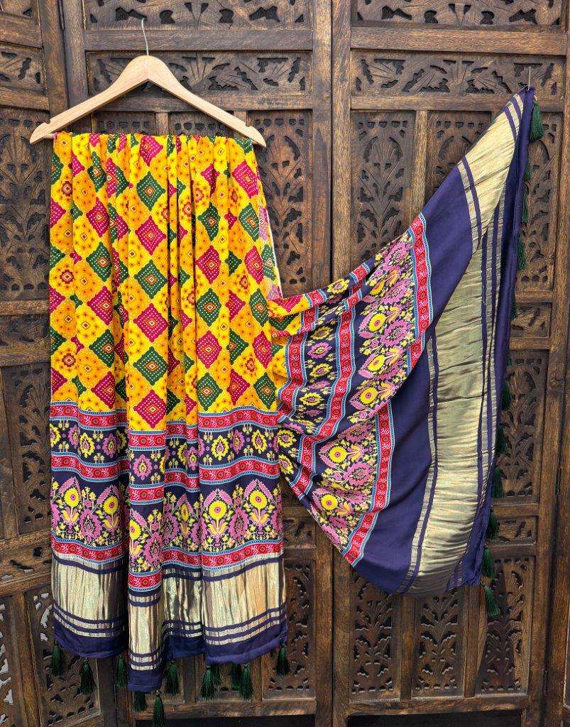 5104 COLOUR BY ASLIWHOLESALE DESIGNER SOFT GAJI SILK PRINTED DUPATTA-00135