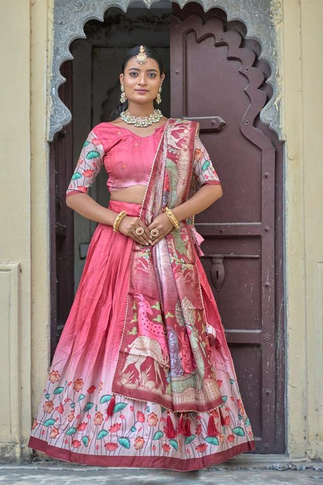 9022 COLOUR BY ASLIWHOLESALE DESIGNER PURE FANCY SILK EMBROIDERY LEHENGAS-00135