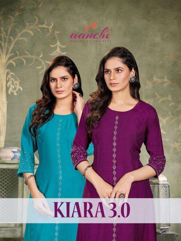 AANCHI KIARA 3.0 1001 TO 1004 SERIES PURE VATICAN EMBROIDERY KURTIS-00286