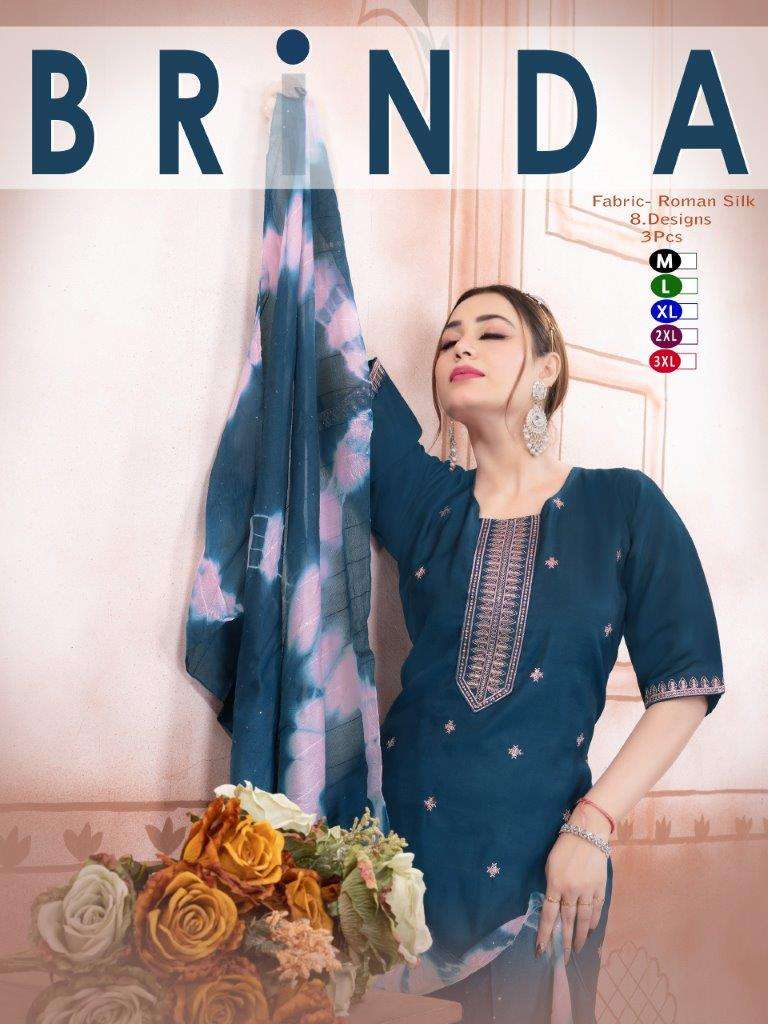 BRINDA VOL-01 BY ASLIWHOLESALE DESIGNER FANCY SOFT SILK PRINTED DRESSES-00093