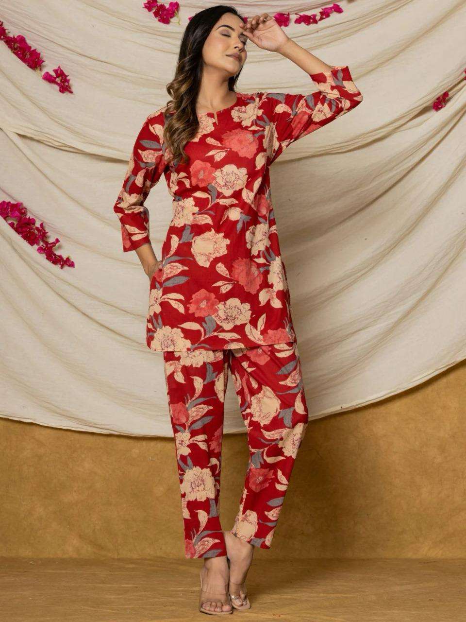 ENSTINKT SUMMER COLLECTION VOL-201 FANCY COTTON PRINTED CO-ORD SET-00243