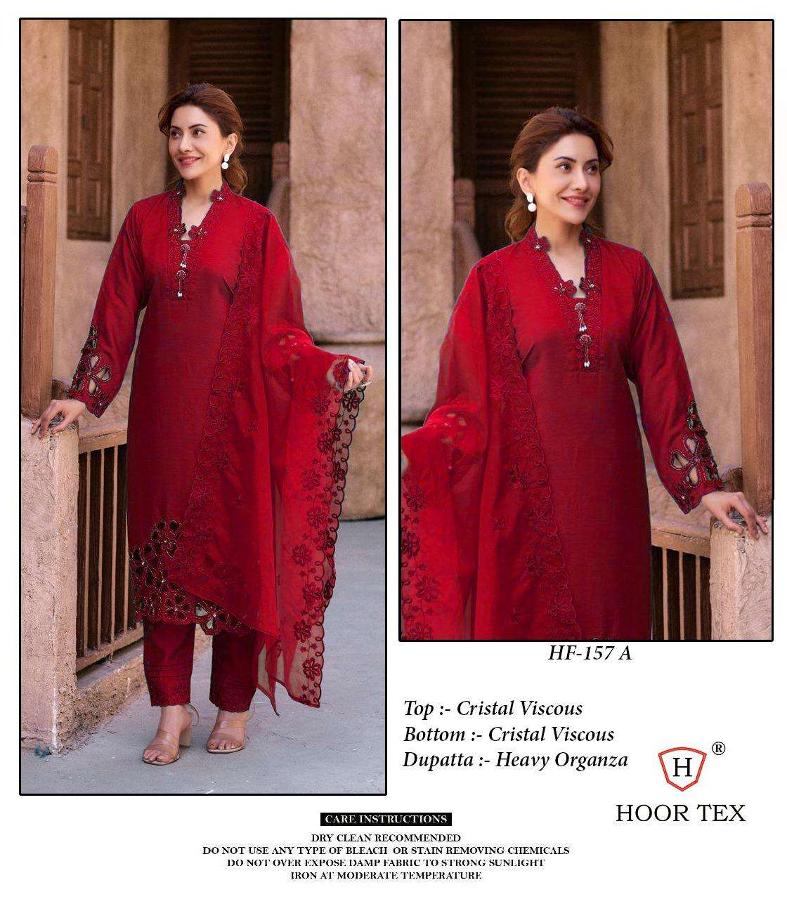 HOOR TEX HF-157 COLOURS DESIGNER VISCOSE EMBROIDERED PAKISTANI DRESSES-00020