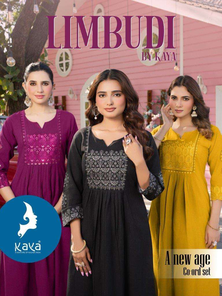 KAYA LIMBUDI 01 TO 04 SERIES DESIGNER FANCY COTTON FLEX PRINTED CO-ORDS-0014