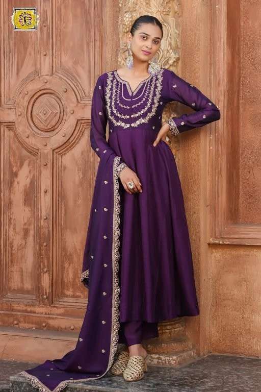 KF-5001 COLOUR BY ASLIWHOLESALE DESIGNER PURE VICHITRA SILK DRESSES-0096