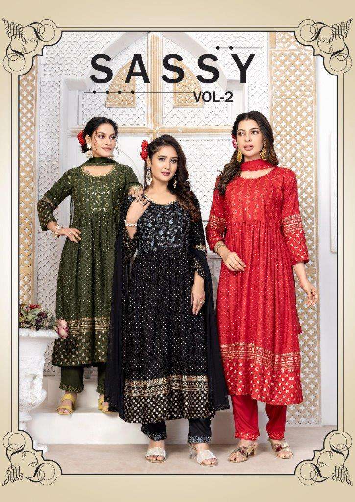 MASTER SASSY VOL-2 201 TO 208 SERIES DESIGNER RAYON PRINT DRESSES-00140