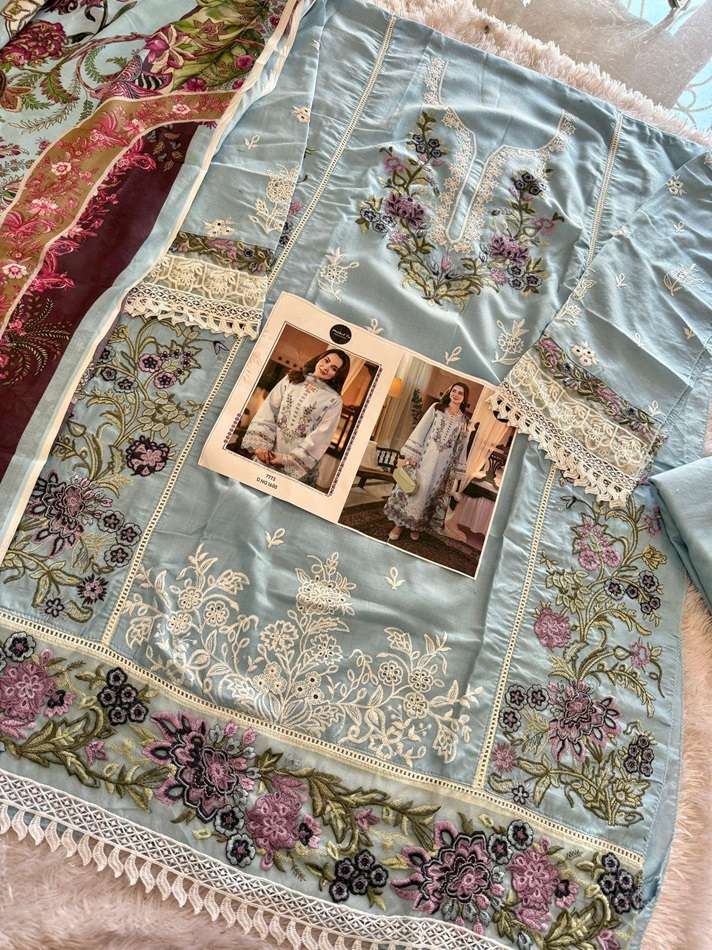MEHBOOB TEX M-1600 NX HEAVY PURE VISCOSE COTTON HEAVY EMBROIDERED DRESSES-00071